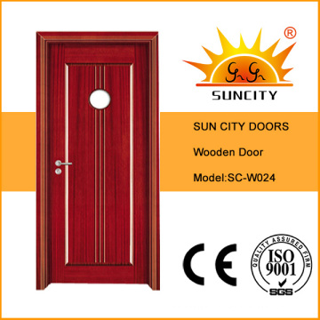 Composite Glass Wood Door with Window (SC-W024)